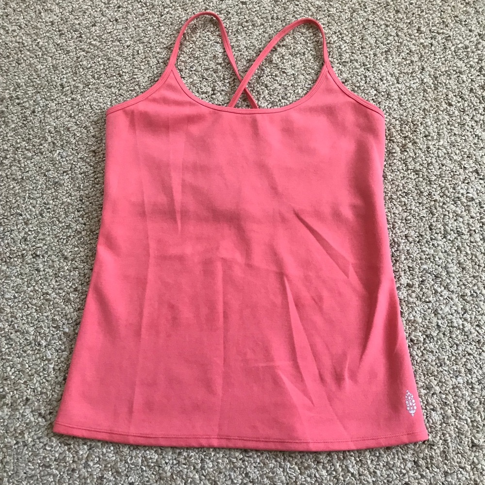 Pink Free People workout tank